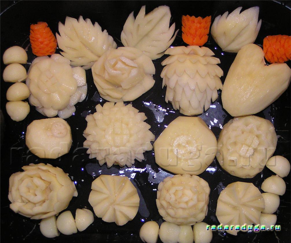 карвинг цветы